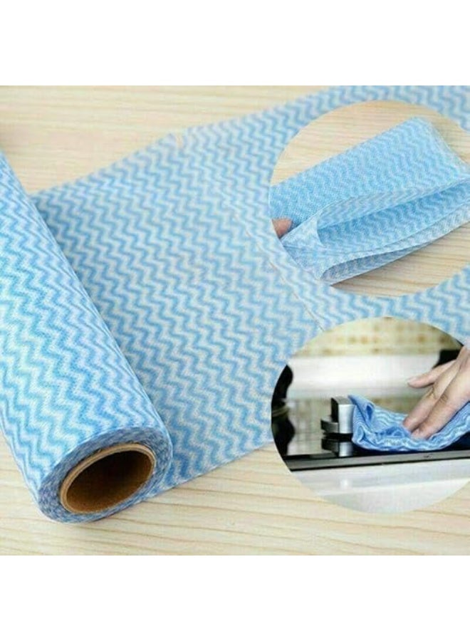 Reusable Oil and Grease Absorbing Towel Rolls, 50 Pieces, for Kitchen and Home Cleaning, 2 Rolls (ar) - Image 2